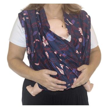 Imagem de Fastsling Canguru Piêpaô Fast Sling Piepao Azul Floral G