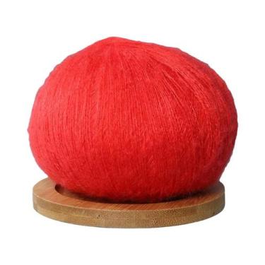 Imagem de Fio De Mohair Macio 6 Peças 50g Cada, Fio De Lã Para Crochê E Tricô Ma