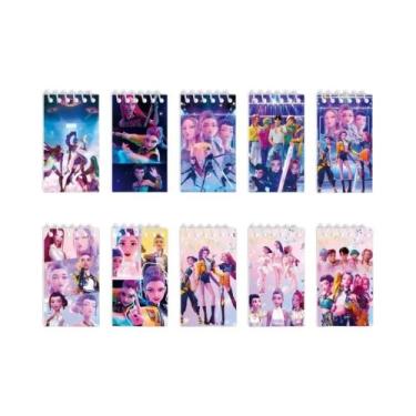 Imagem de Caderno De Anime Kpop Demon Hunters Rumi Mira Zoey, Material Escolar, 