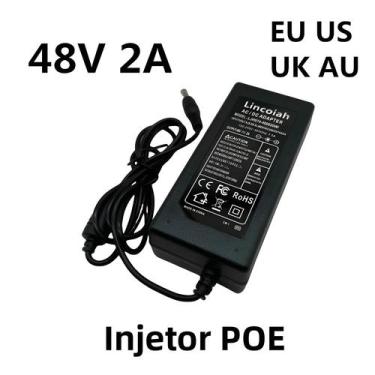 Imagem de Adaptador De Fonte De Alimentação POE 48V 2A 96W Para Câmera IP De Vig