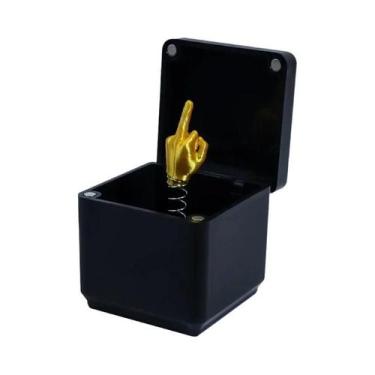 Imagem de Figurinha De Dedo Do Meio Em Caixa, Presente De Natal Engraçado E Cria