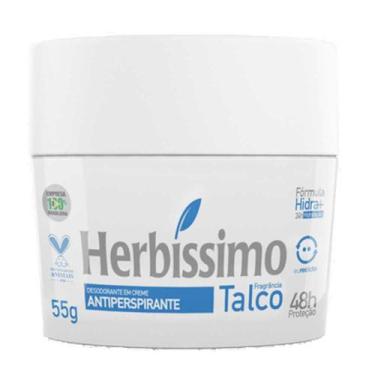 Imagem de Desodorante Creme Antiperspirante Talco 55g - Herbíssimo