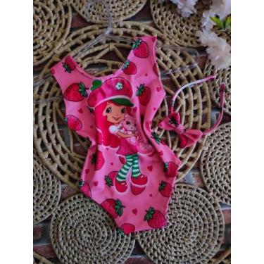 Imagem de Bodys Menina Infantil Temático Moranguinho +Tiara - AUREA, TAMANHO UNI