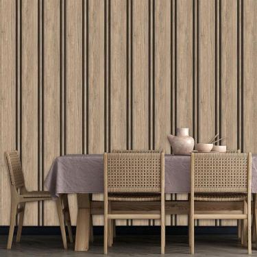 Imagem de Papel De Parede Adesivo Ripas Envelhecido Carvalho Madeira