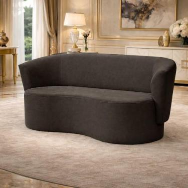Imagem de Sofá Orgânico Curvo Living 2 Lugares 160 Star Confort, Cacau