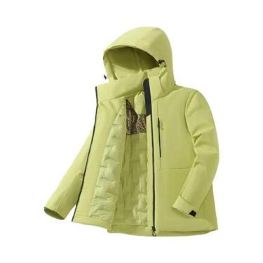 Imagem de Jaqueta Unissex Impermeável De Fleece Para Inverno, Corta-Vento Térmic