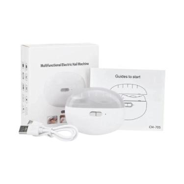 Imagem de Cortador De Unhas Elétrico Com Luz LED 2 Em 1, Mini Ferramentas De Man