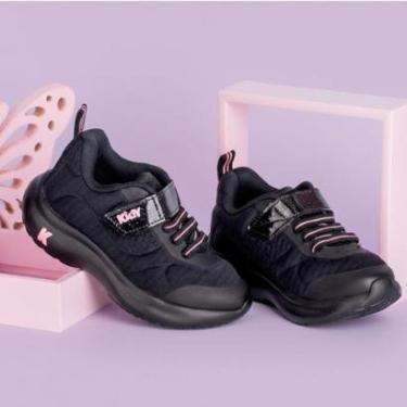 Imagem de Tênis Kidy Nuvem Preto e Rosa Chiclete-Feminino