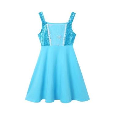 Imagem de Vestido De Princesa De Verão Para Meninas, Fantasia De Rapunzel Elsa A