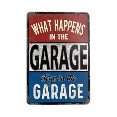 Imagem de Placas De Metal Vintage Decorativas De Parede Com Temática De Ferramen