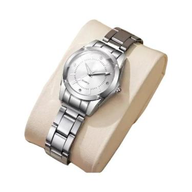 Imagem de Relógio De Quartzo Casual Feminino Com Strass Luxuoso Relógio De Pulso