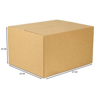 Imagem de Caixas De Papelão Embalagem 47 X 33 X 25 Cm 25 Unidades - goiaspel
