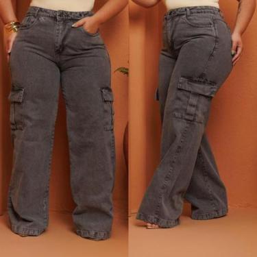 Imagem de Calça wilde leg cargo plus size - EARTH B., 50