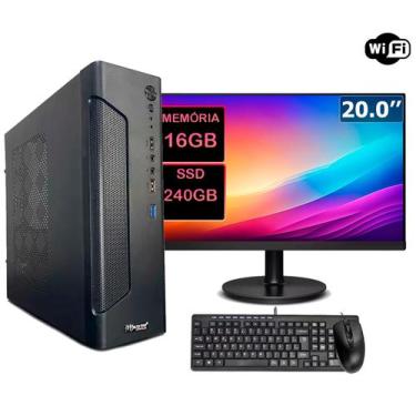 Imagem de Computador Completo Slim Intel I5 4a 16gb Ssd 240 Wi-fi