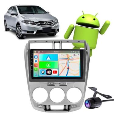 Imagem de Kit Central Multimidia Android Auto Honda City 2009 2010 2011 2012 201