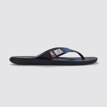 Imagem de Chinelo rider masculino grendene start nba 12245, Preto, Azul, Vermelh