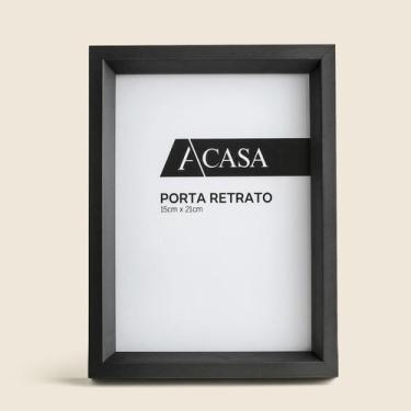 Imagem de Porta Retrato Pirâmide Preto 15x21cm - ACASA - ACASA