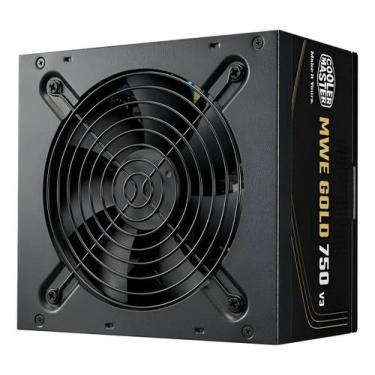 Imagem de Fonte Cooler Master MWE Gold 750W 80 Plus Gamer Plus Gold, 100-240V Bi
