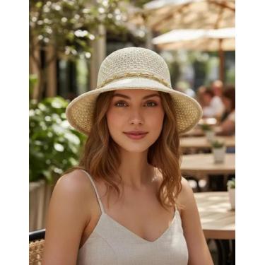 Imagem de Chapéu De Praia Feminino Com Lenço - Sami, Palha