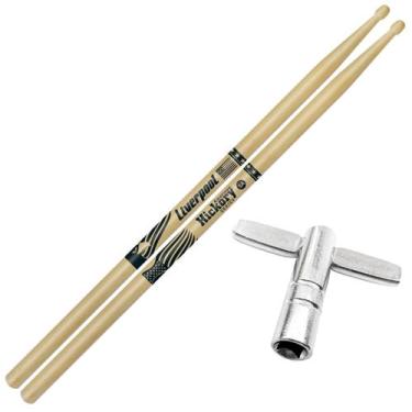 Imagem de Baquetas Liverpool 2B 5A 5B 7A American Hickory Series Profissional Ki