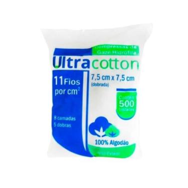 Imagem de Compressa De Gaze 11 Fios Ultracotton 500g Uso Medico - ULTRA COTTON