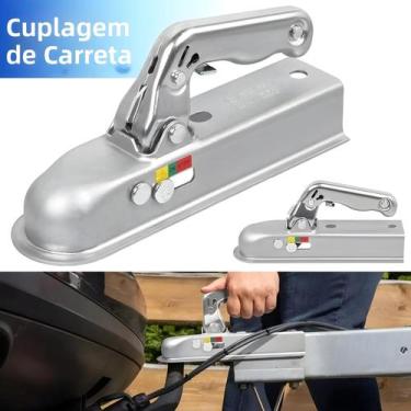 Imagem de Engate Universal De 50mm Para Reboques Sem Freio De Até 750kg, Acoplad