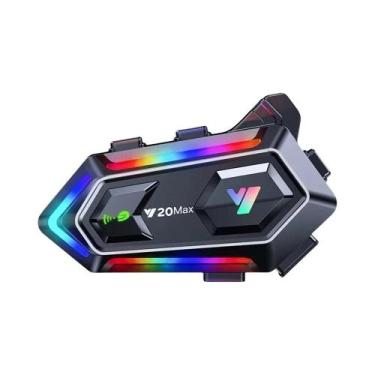 Imagem de Intercomunicador Para Capacete De Motocicleta Y20 MAX V5.3, Kit De Cha