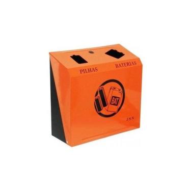 Imagem de Suporte Para Descarte De Pilhas E Baterias Com Adesivo - PREMIUM