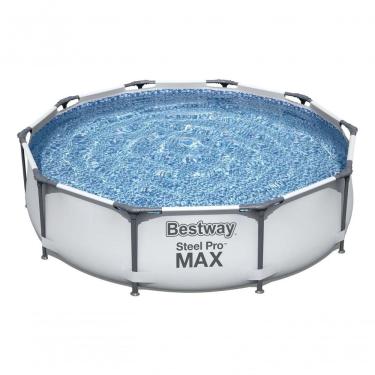 Imagem de Piscina Estrutural Pro Max com Estrutura Resistente à Corrosão e Sistema Seal & Lock Cinza Bestway 4678L