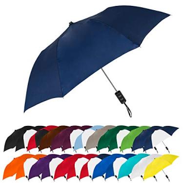 Imagem de Guarda-chuva compacto com fechamento automático STROMBERGBRAND UMBRELLAS, Azul marinho, Tamanho Único