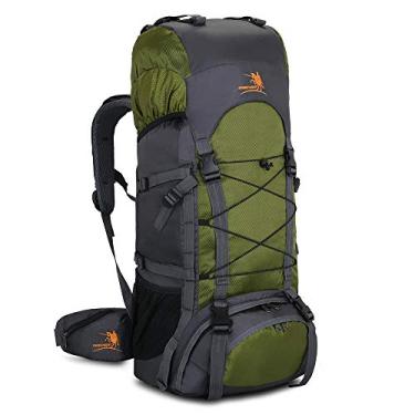 Imagem de Bseash Mochila impermeável de 60 L, para caminhada, acampamento, com capa de chuva, mochila grande para esportes ao ar livre, viagem, mochila