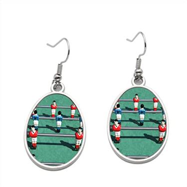 Imagem de Brinco de futebol de mesa de pebolim – Brincos pendentes para meninas – Presente de festa de aniversário dos namorados, Metal, Sem pedras preciosas