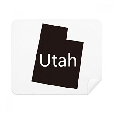 Imagem de Utah Pano de limpeza de mapa dos Estados Unidos da América 2 peças de tecido de camurça