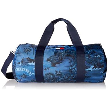 Imagem de Tommy Hilfiger Bolsa esportiva masculina Miami, Azul/Multi