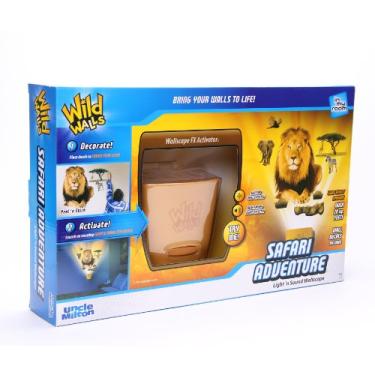 Imagem de Decalque de parede In My Room Wild Walls Safari Adventure decoração de sala de exibição de luz e som