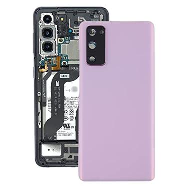 Imagem de HONGYAN Peças de substituição de telefone celular Tampa traseira da bateria com tampa da lente da câmera para Samsung Galaxy S20 Fe Acessórios telefônicos