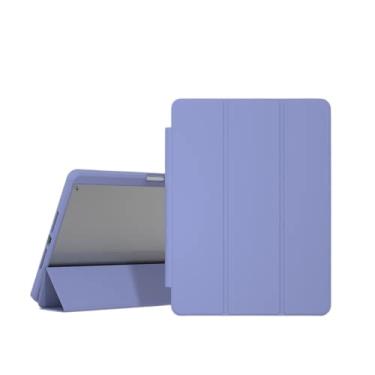 Imagem de ZiEuooo Capa protetora de silicone transparente simples e leve fina para tablet Samsung Galaxy A7 Lite A8 S6 Lite S7 Plus FE S8 Plus Ultra (A7 10.4 2020 T500 T505, roxo)