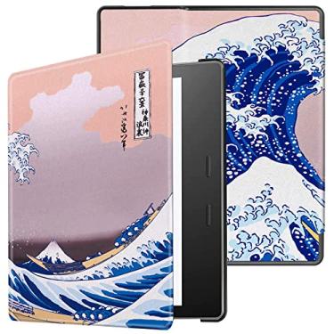 Imagem de Capa fina para Kindle Oasis 2017 9ª geração 2019 10ª geração Kindle Oasis – Capa impermeável com despertar/hibernação automática