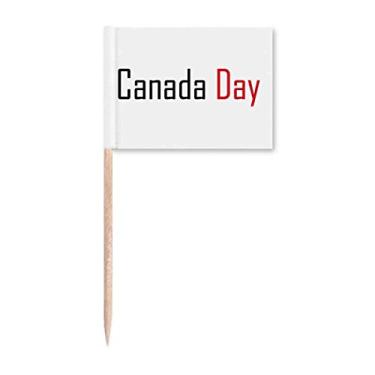 Imagem de Celebrate Canada Day Blessing bandeiras de palito de dente marcadoras para decoração de festa
