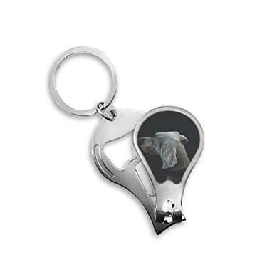 Imagem de Cortador de unhas para cães animais de estimação Lonely Night cortador abridor chaveiro tesoura