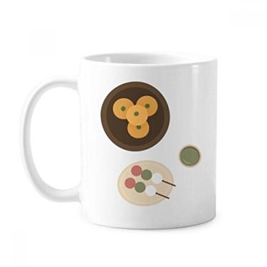 Imagem de Caneca clássica de cerâmica japonesa Local Caneca de cerâmica branca presente com alças 350 ml