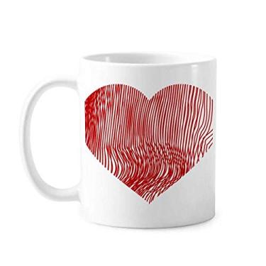 Imagem de Caneca de cerâmica para café e porcelana com estampa de dedo Dia dos Namorados