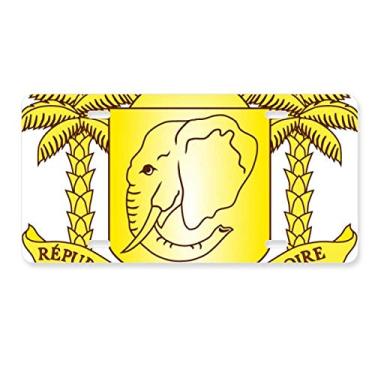 Imagem de DIYthinker Emblema Nacional Coate D'Ivoire para Decoração de Placa de Carro Aço Inoxidável