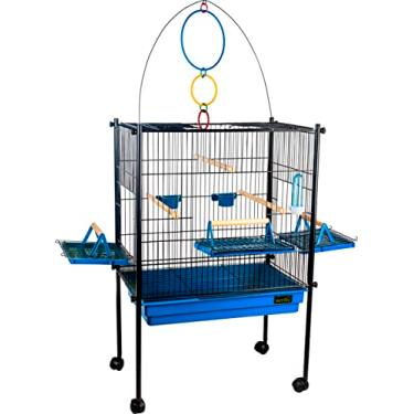 Imagem de Viveiro Gaiola Calopsita Triplex Black Play Ground Jel Plast