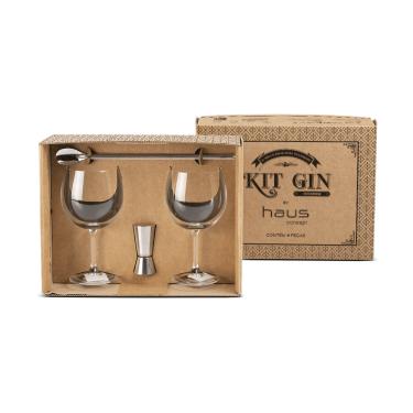 Imagem de Kit Gin 2 Taças 600 ml + Dosador + Colher Haus Concept