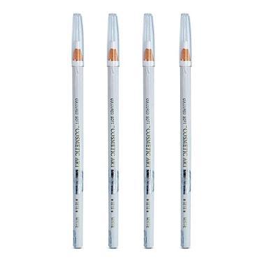 Imagem de 4 Lápis Dermatográfico para Design de Sobrancelha Micropigmentação Branco