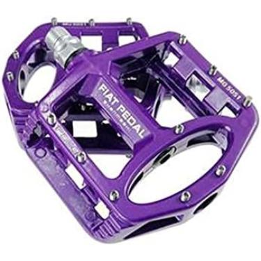 Imagem de Pedais De Bicicleta Pedais De Bicicleta De Estrada De Liga De Magnésio Ultraleve MTB Rolamento Pedal De Bicicleta Peças De Bicicleta Acessórios 8 Cores Opcionais,Roxo,bonny369