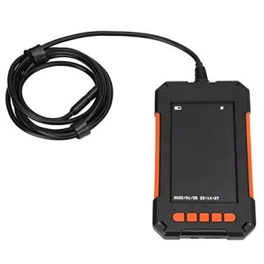Imagem de Zerodis Blocos de faca, câmera endoscópio boroscópio com luz com tela 1080p boroscópio à prova d'água para parede doméstica tubo de drenagem de dutos encanamento 1080p digital lente dupla endoscópio industrial 4.3