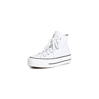 Tênis All Star Converse Plataforma De Couro Ct9830001 Branco