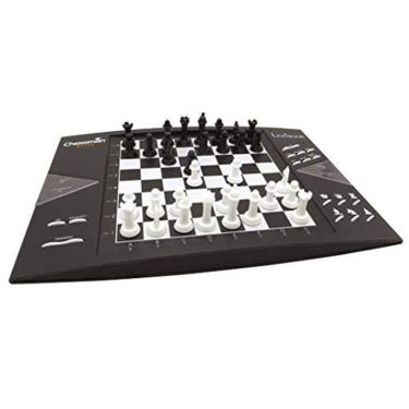 Imagem de Xadrez eletrônico CG1300 ChessMan Elite, 64 níveis, LEDs, bateria, preto/branco